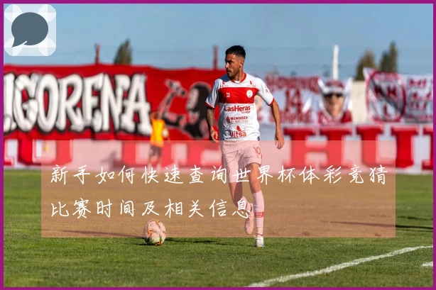 新手如何快速查询世界杯体彩竞猜比赛时间及相关信息